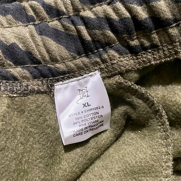 Ed Hardy Jogger Sweatpants Men’s XL Green Tiger Stripes Dragon Print - Picture 10 of 10